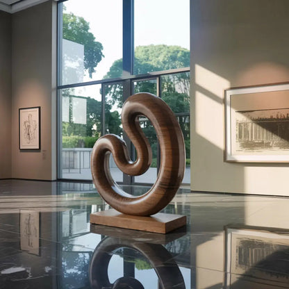 Farmhouse Large Twisted Spiral Floor Art For Contemporary Interiors Kitchnce