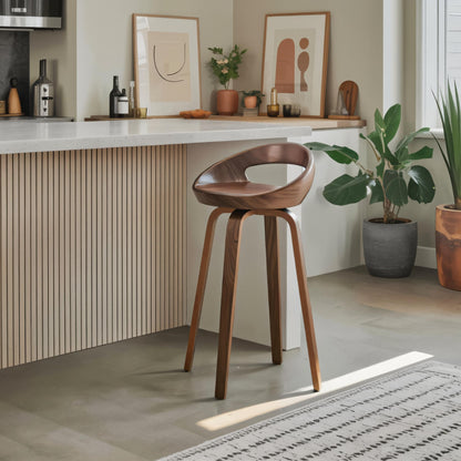 Modern Curved Bar Stools For Kitchen Island Counter Dining Kitchnce