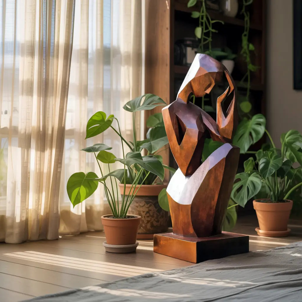 Handcrafted 3D Wood Art For Outdoor Nature Theme Setting Kitchnce