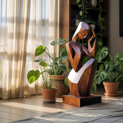 Handcrafted 3D Wood Art For Outdoor Nature Theme Setting Kitchnce