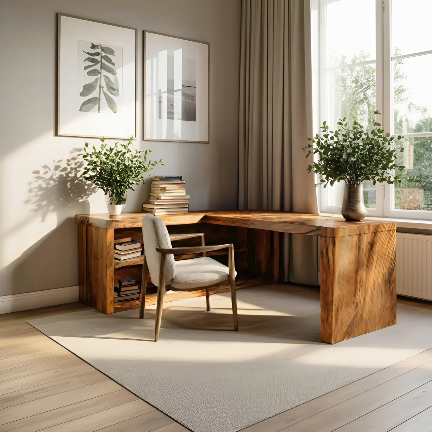 Modern L Shaped Desk For Workspace Kitchnce