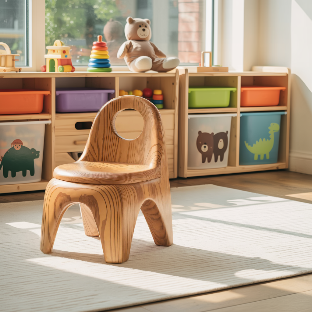 Montessori Toddler Chair Ergonomic Seat Playroom Or Preschool Kitchnce