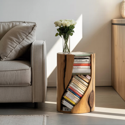 Modern Organic Bookcase With Accent Design For Living Room Kitchnce