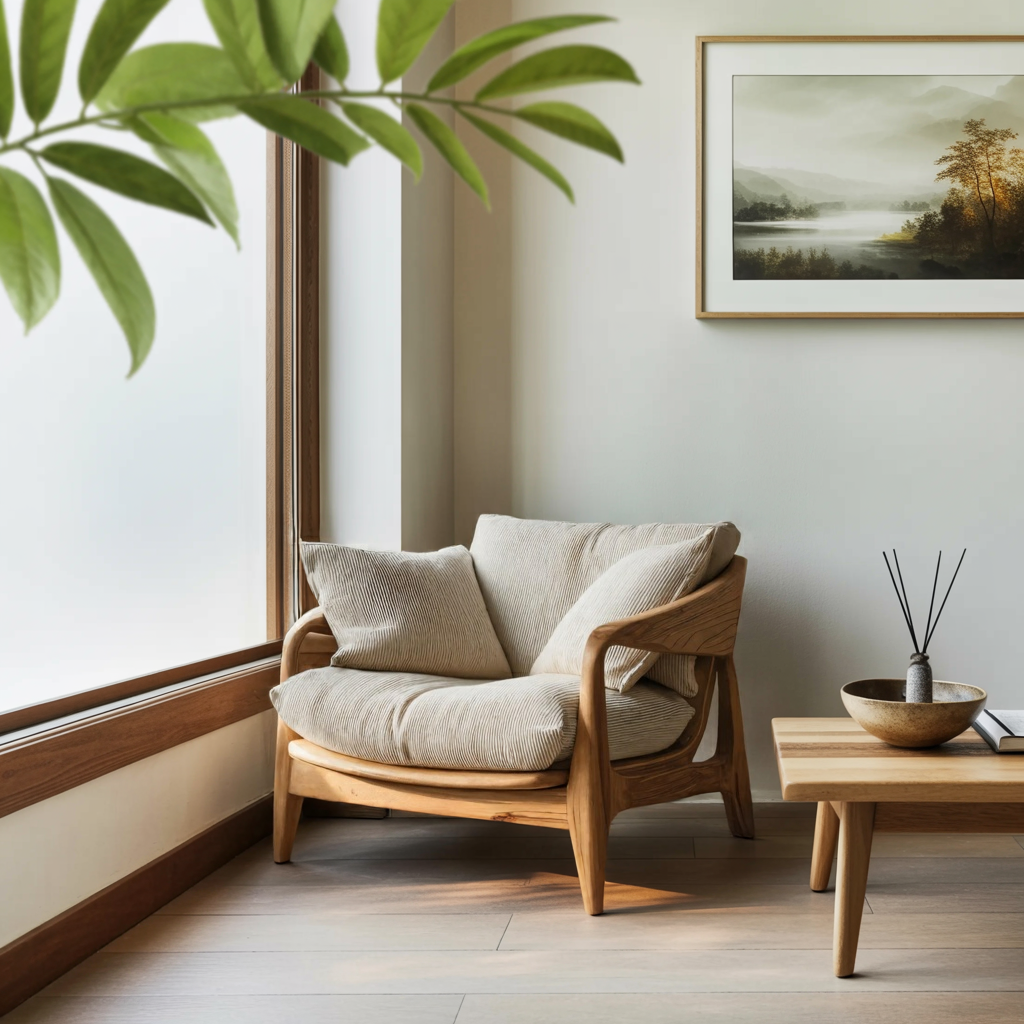 Modern Handcrafted Armchair For Living Room Or Reading Corner Kitchnce