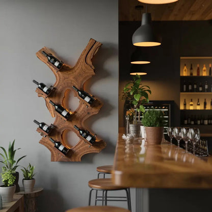 Rustic Wine Stand For Living Room Wood Wine Storage Kitchnce