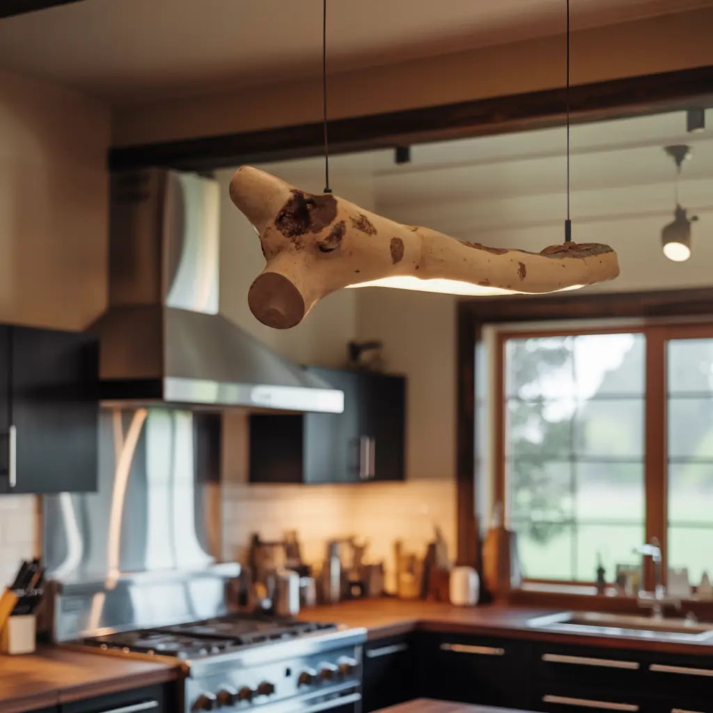 Rustic Hanging Light Fixture Branch Chandelier For Dining Room And Kitchen Island Kitchnce