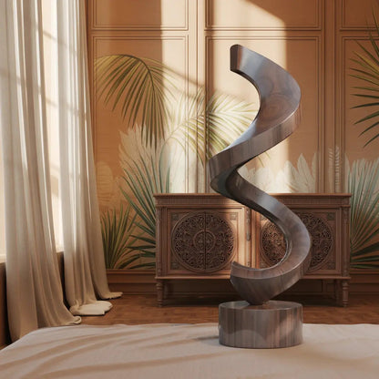 Handcrafted Wooden Sculpture For Garden Art Decor Kitchnce