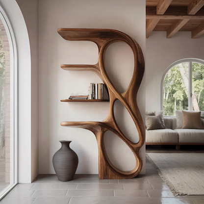 Contemporary Art Bookshelf For Living Room Decor Kitchnce