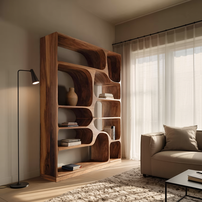 Artistic Bookcase For Living Room Or Bedroom Kitchnce