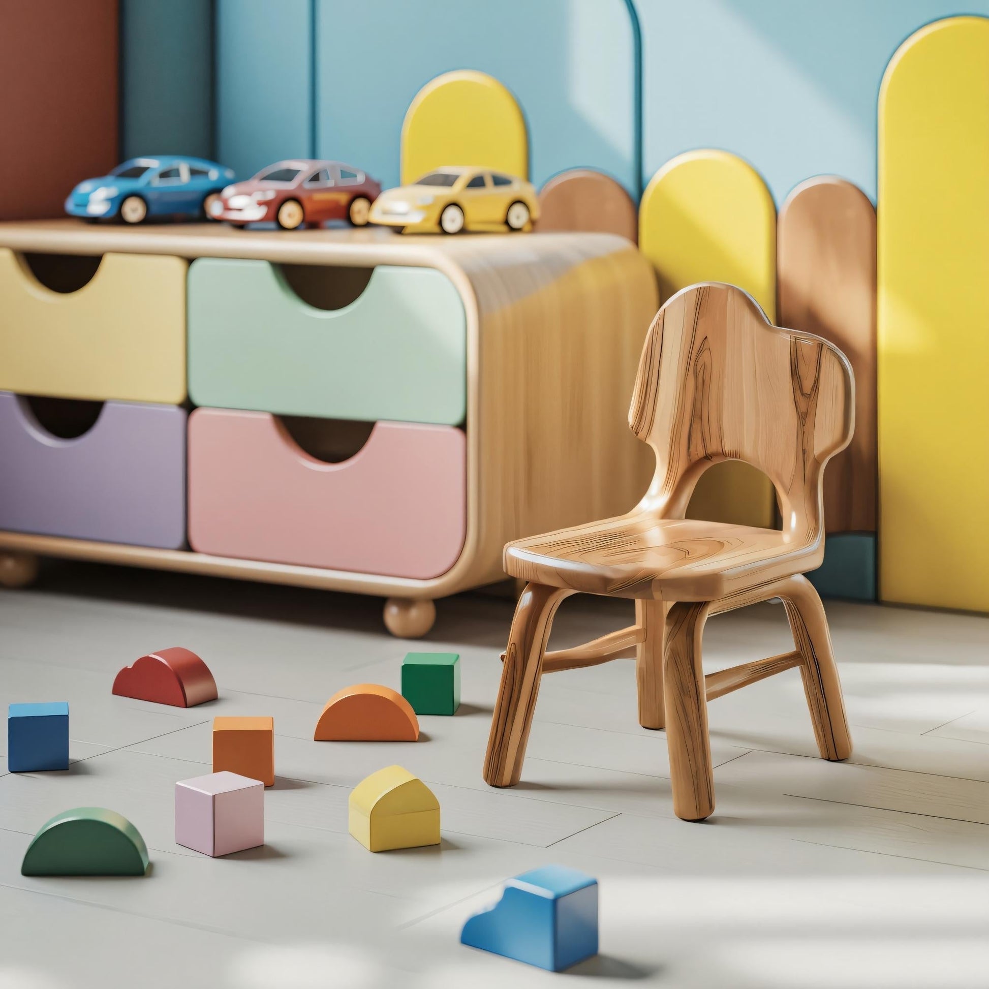 Montessori Toddler Chair With Cute Backrest For Playroom Nursery And Preschool Kitchnce