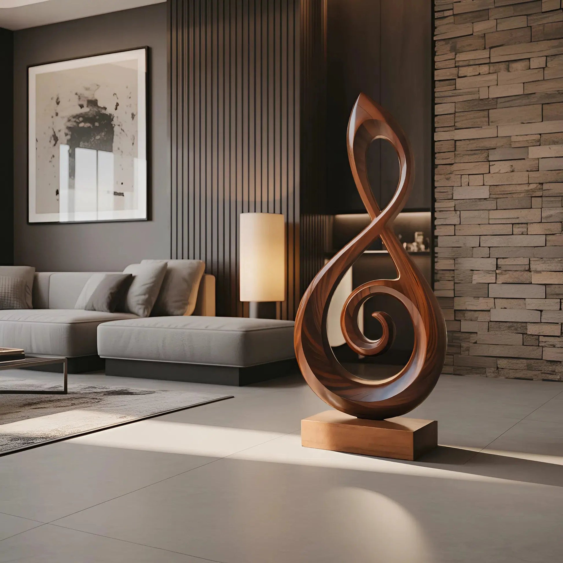 Rustic 3D Wood Art For Living Room Handmade Wall Panel Kitchnce