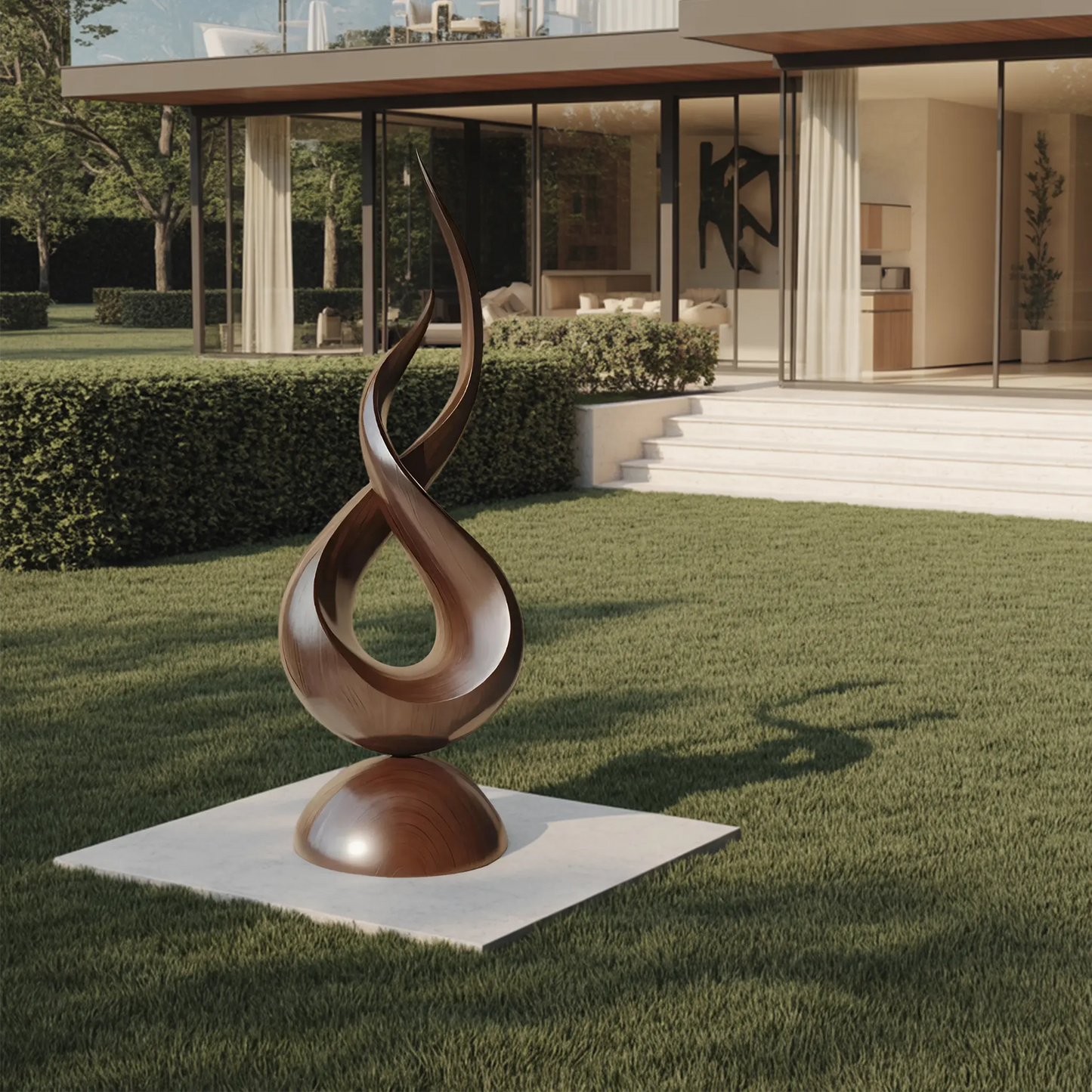 Farmhouse Abstract Sculpture For Garden Outdoor Accent Kitchnce