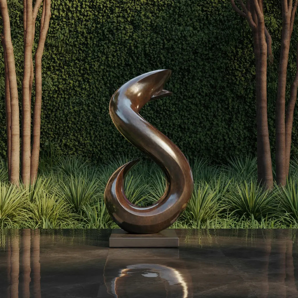 Handmade Abstract Wooden Sculpture For Living Room Kitchnce