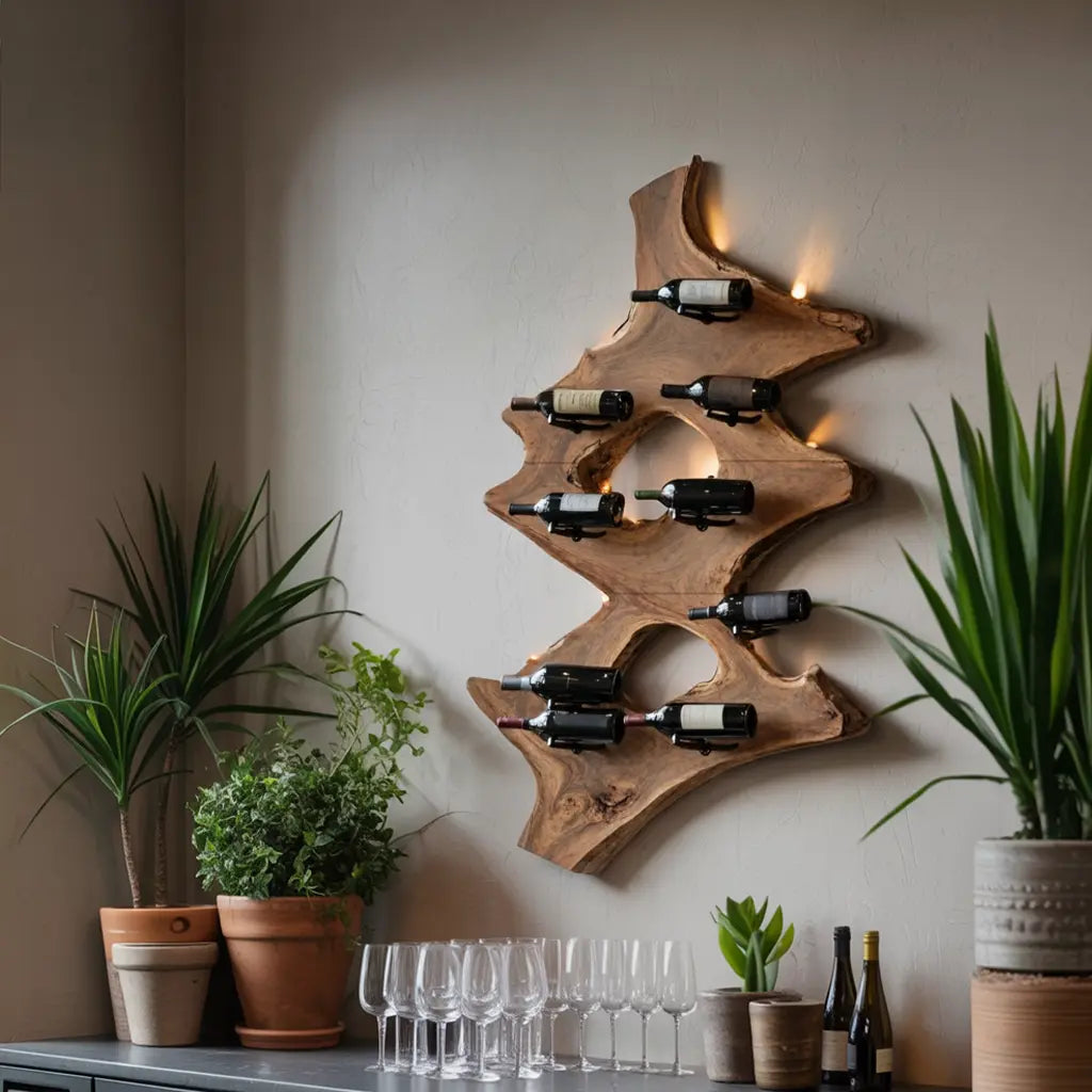 Mid Century Wine Stand For Kitchen Home Bar Display Kitchnce