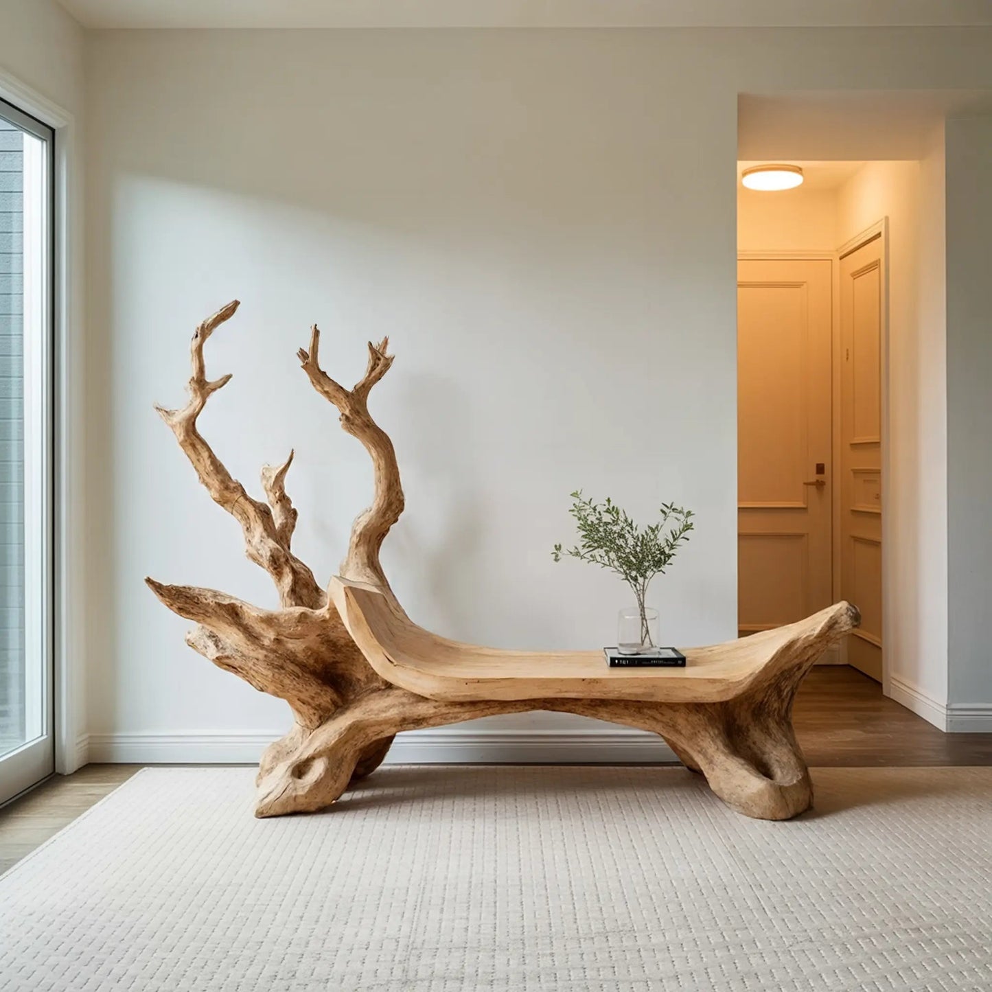 Mid Century Wooden Bench For Modern Living Room Decor Kitchnce