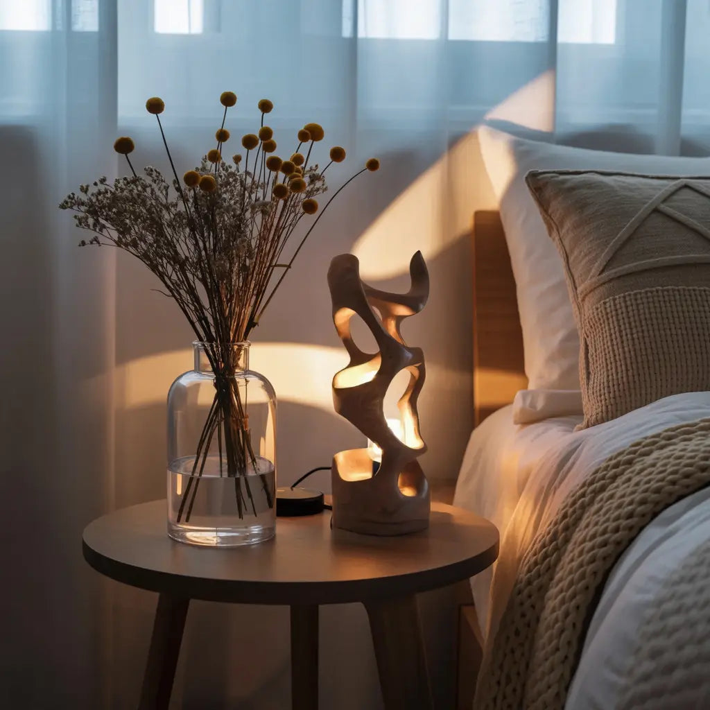 Modern Abstract Table Lamp For Bedroom Or Living Room Kitchnce