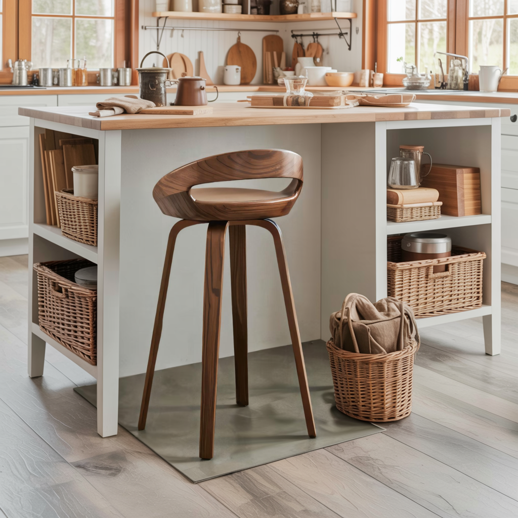 Modern Curved Bar Stools For Kitchen Island Counter Dining Kitchnce