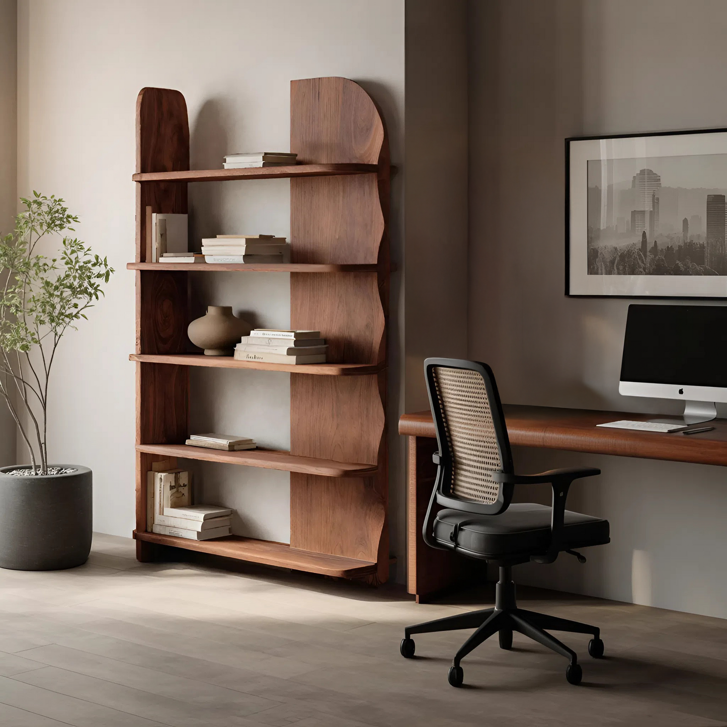 Minimalist Bookcase Sculptural Design For Living Decor Kitchnce