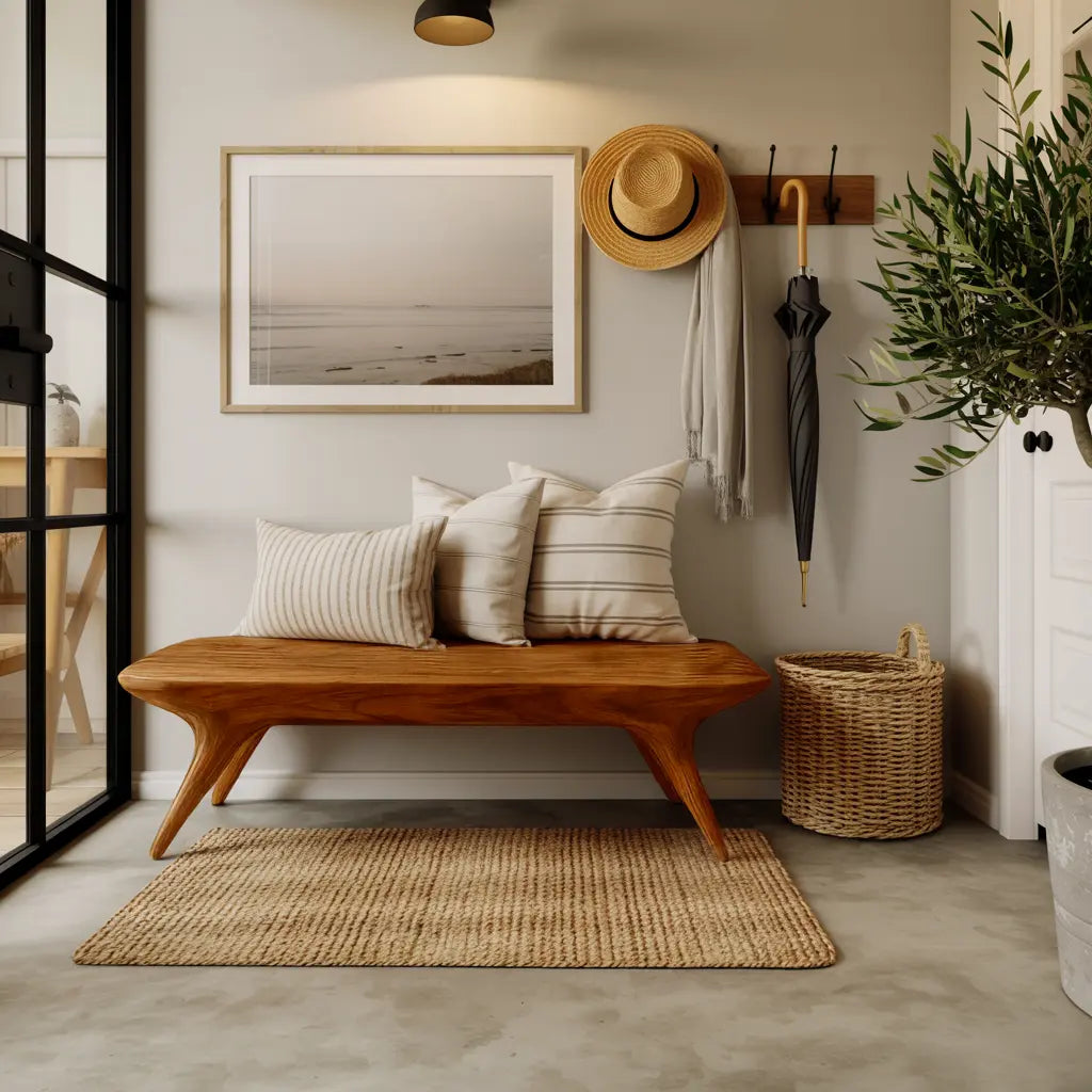 Modern Minimalist Entryway Bench For Hallway Or Bedroom Seating Kitchnce