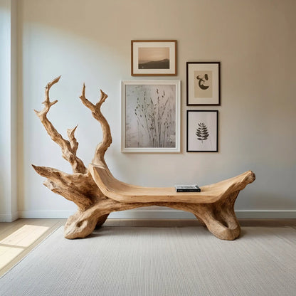 Mid Century Wooden Bench For Modern Living Room Decor Kitchnce