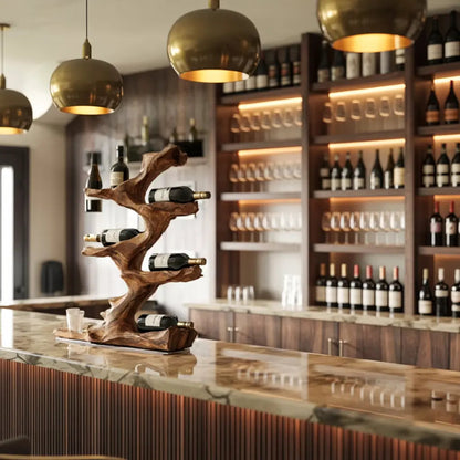 Rustic Wine Holder For Furniture Display Shelf Ideas Kitchnce