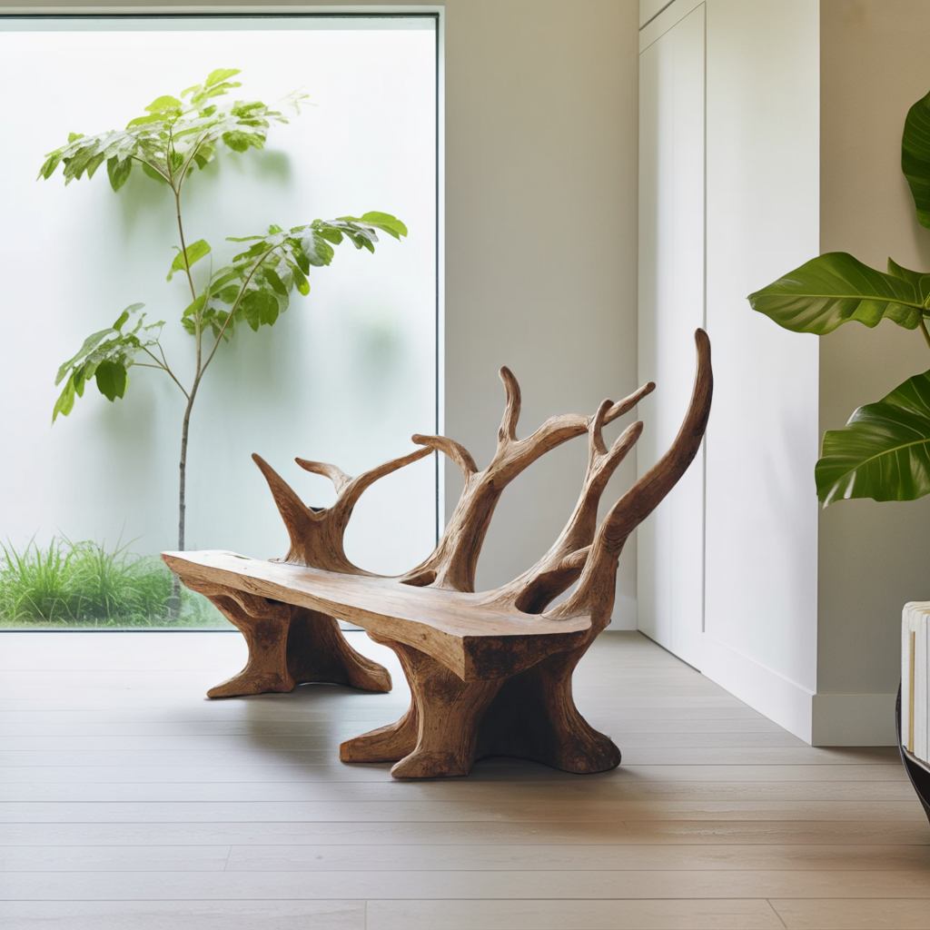 Handcrafted Branch Bench For Living Room Statement Pieces Kitchnce