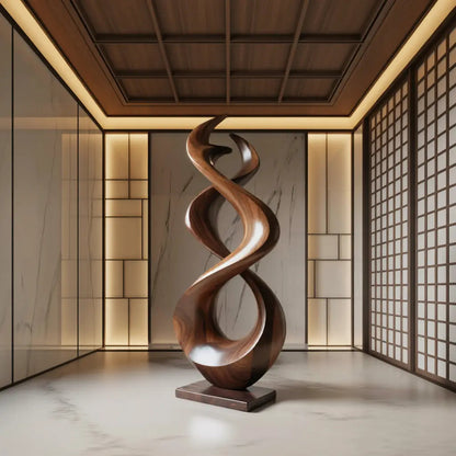 Rustic Abstract Sculpture For Outdoor Garden Kitchnce