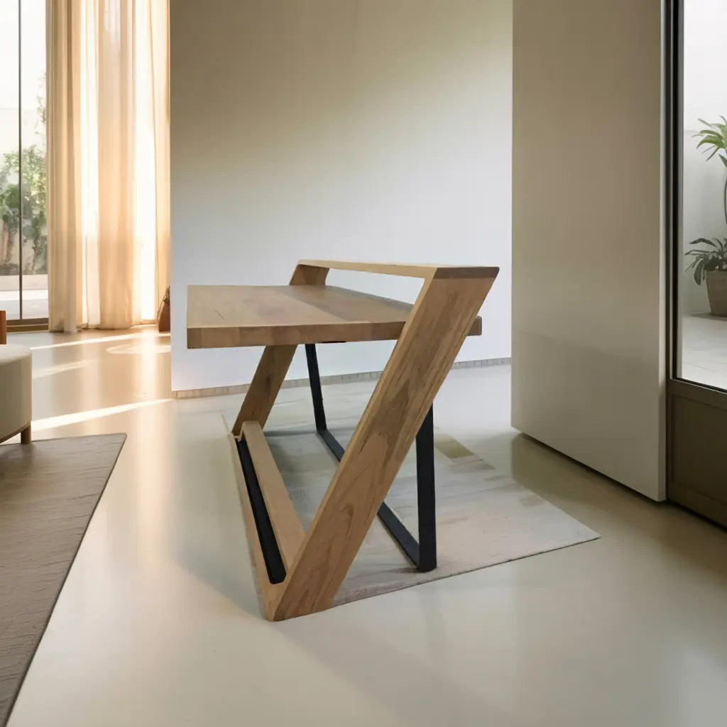 Unique Angular Desk With Z Frame For Home Or Office Kitchnce