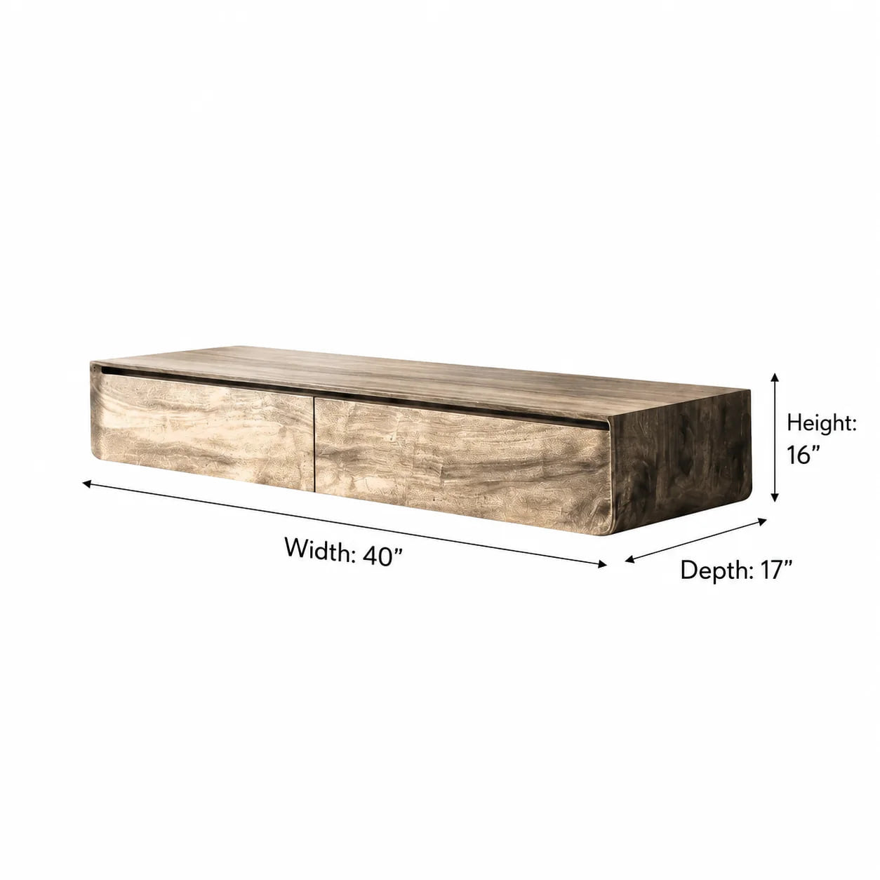 Modern Floating Bathroom Vanity with 2 Drawers