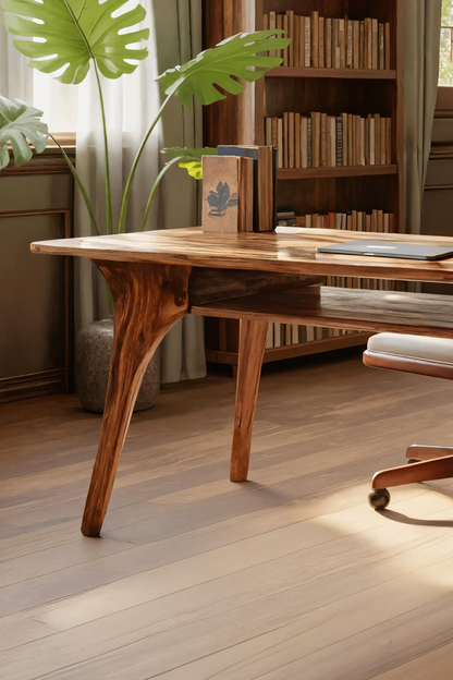Modern Solid Wood Desk For Living Room And Office Decor Kitchnce