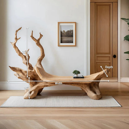 Mid Century Wooden Bench For Modern Living Room Decor Kitchnce