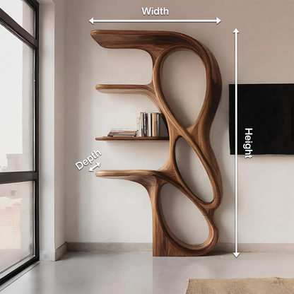 Contemporary Art Bookshelf For Living Room Decor Kitchnce