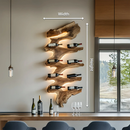 Modern Solid Wood Wine Rack For Living Room Furniture Design Kitchnce