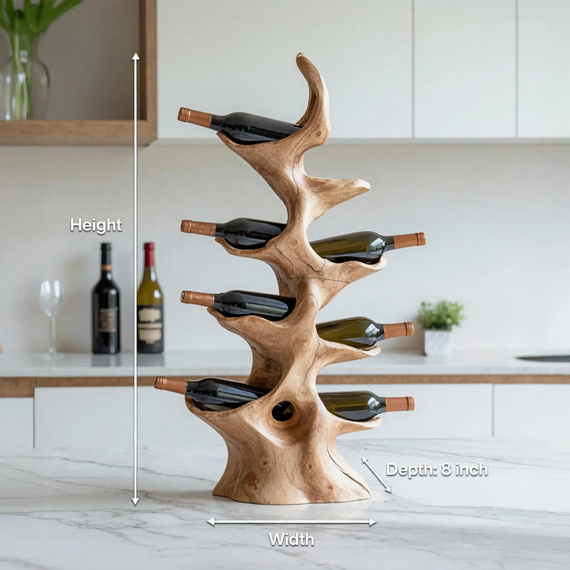 Handcrafted Wine Rack For Furniture Wine Display Unit Kitchnce