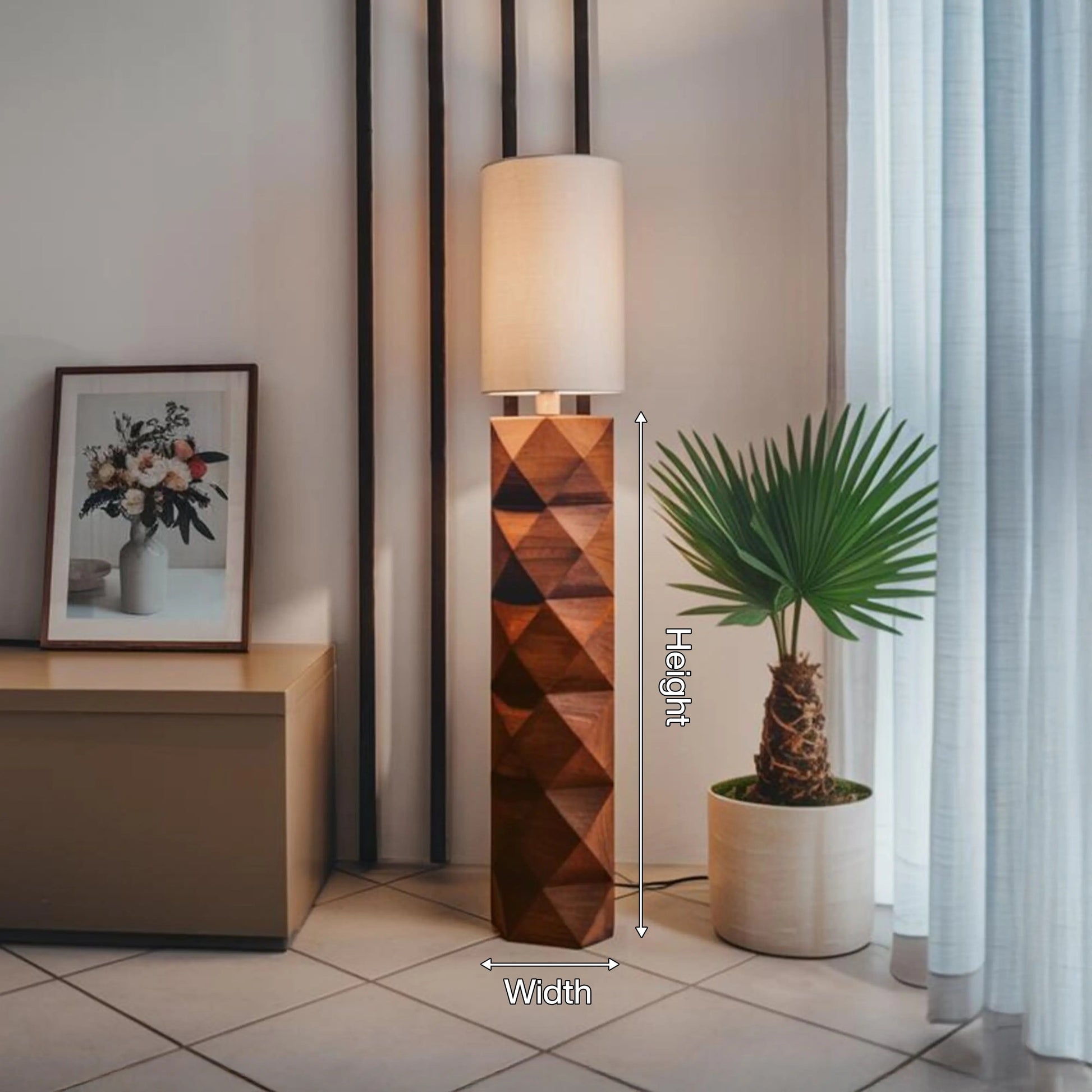 Contemporary Sculptural Lamp Pair For Bedroom And Office Kitchnce