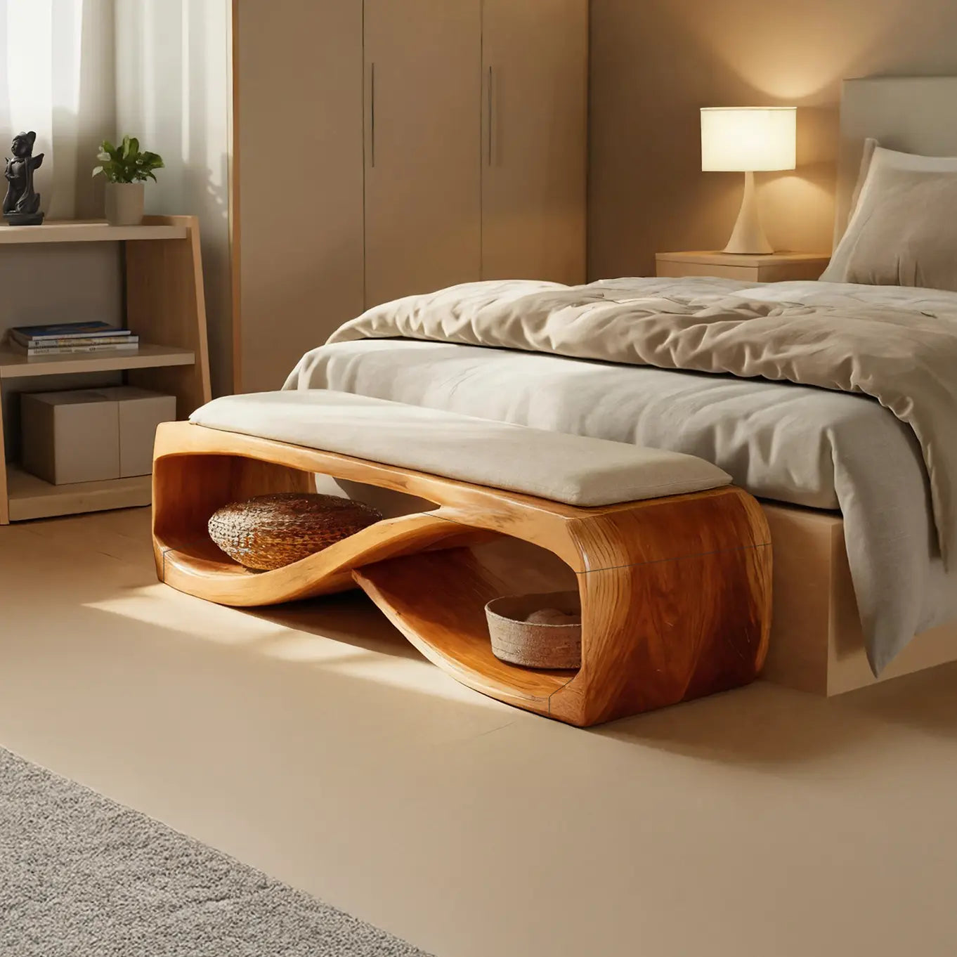 Contemporary Wooden Bench For Bedroom Furniture Decor Kitchnce