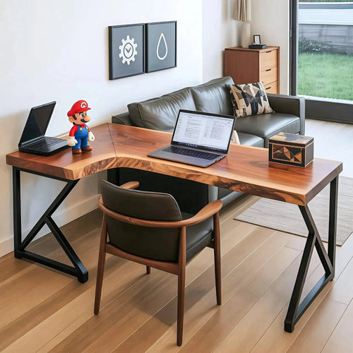 Modern L Shaped Corner Desk For Home Office Setup Kitchnce