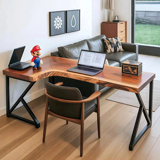 Modern L Shaped Corner Desk For Home Office Setup Kitchnce