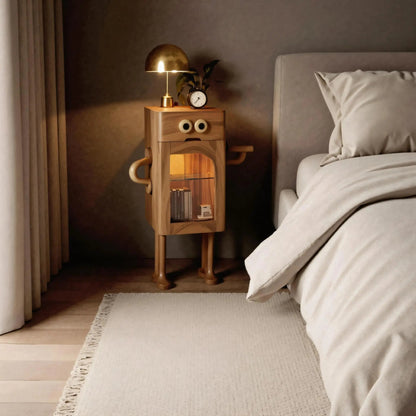 Whimsical Robot Nightstand For Kids Bedroom Or Playroom Kitchnce