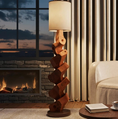 Modern Sculptural Table Lamp Set For Bedroom And Living Room Kitchnce