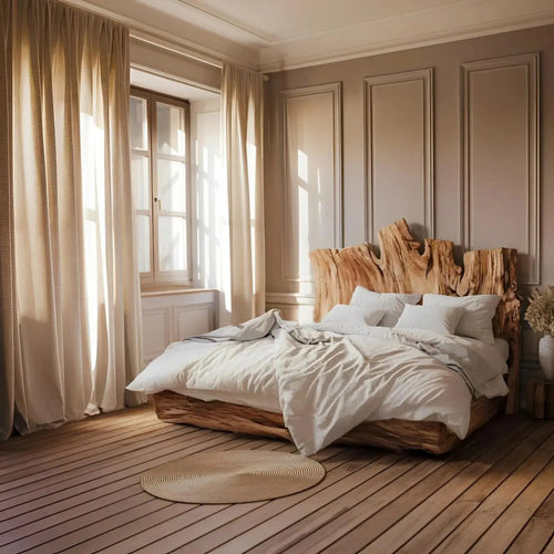 Rustic Live Edge Headboard For King Or Queen Bed Kitchnce