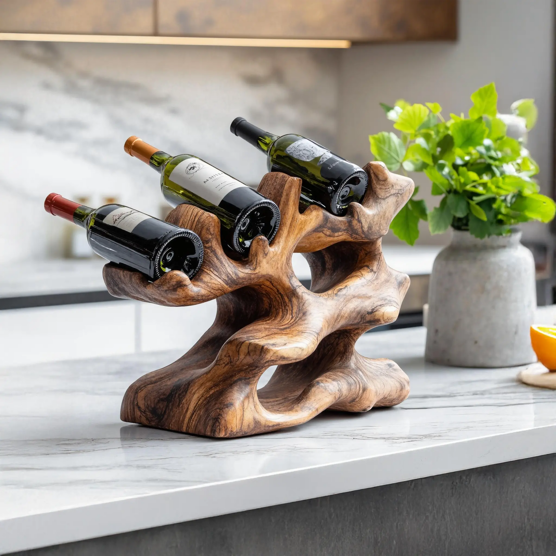 Rustic Wine Rack For Kitchen Island Rustic Feature Kitchnce