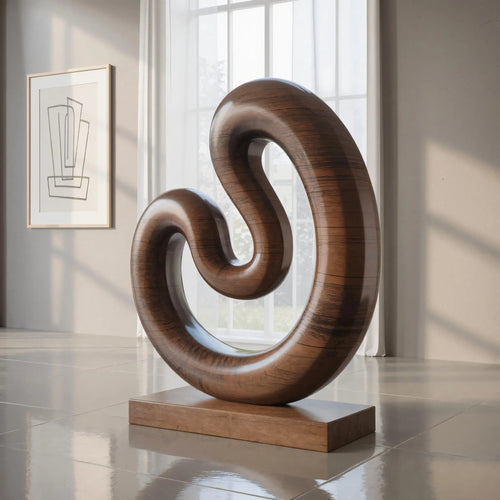Farmhouse Large Twisted Spiral Floor Art For Contemporary Interiors Kitchnce