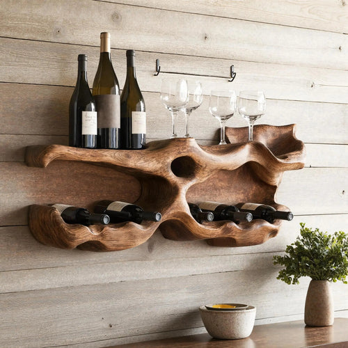 Farmhouse Wine Holder For Living Room Shelf Accent Kitchnce