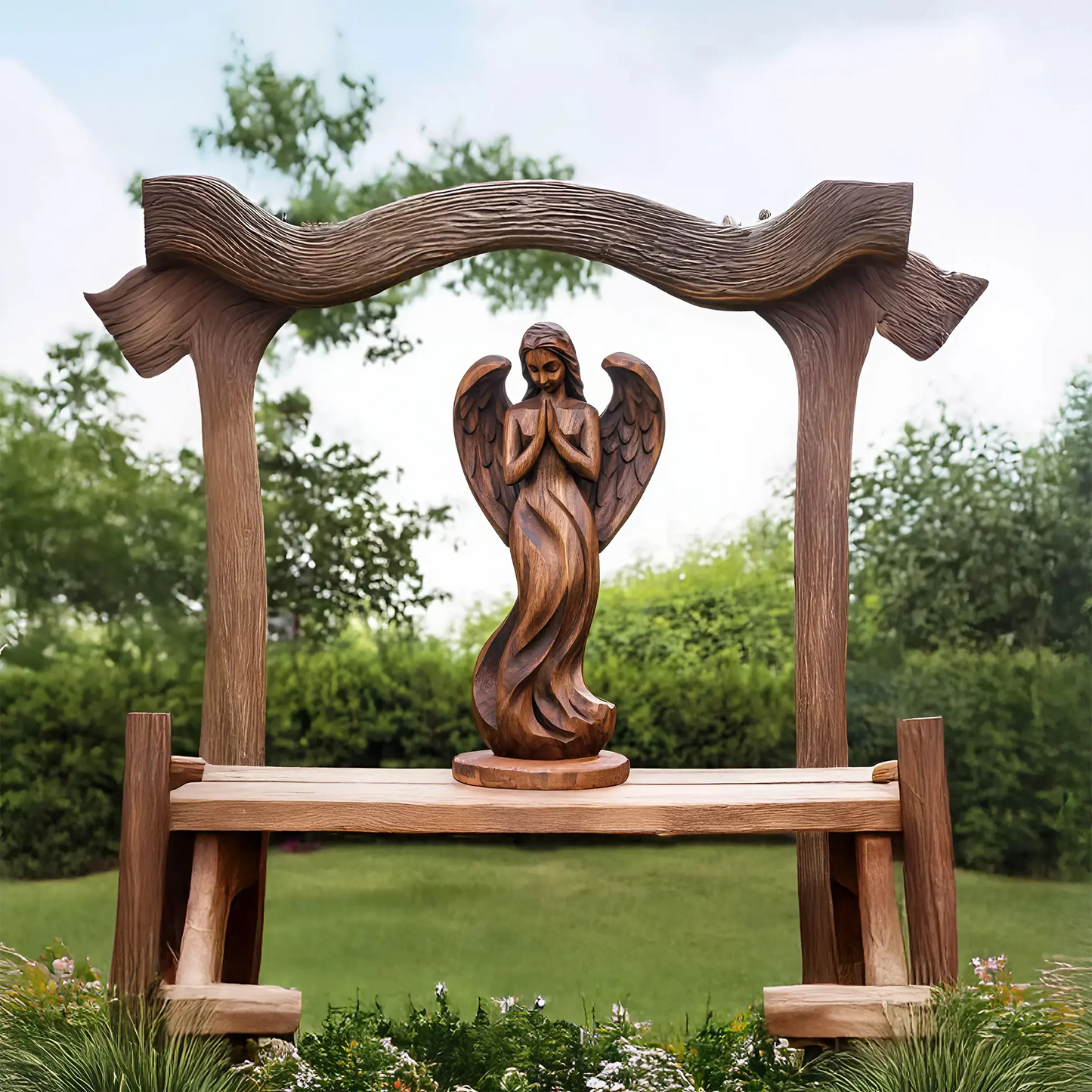 Rustic Abstract Sculpture For Furniture Wall Centerpiece Kitchnce
