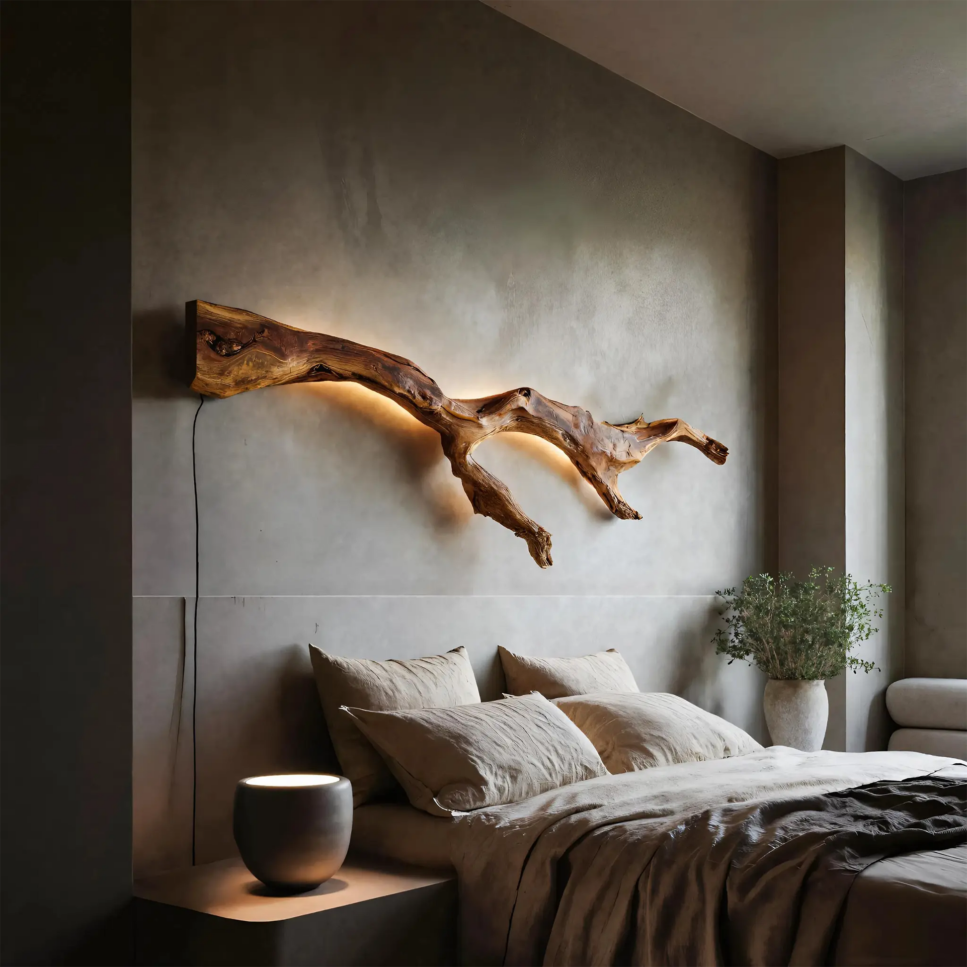 Modern Organic Wall Light Branch For Bedroom Kitchnce