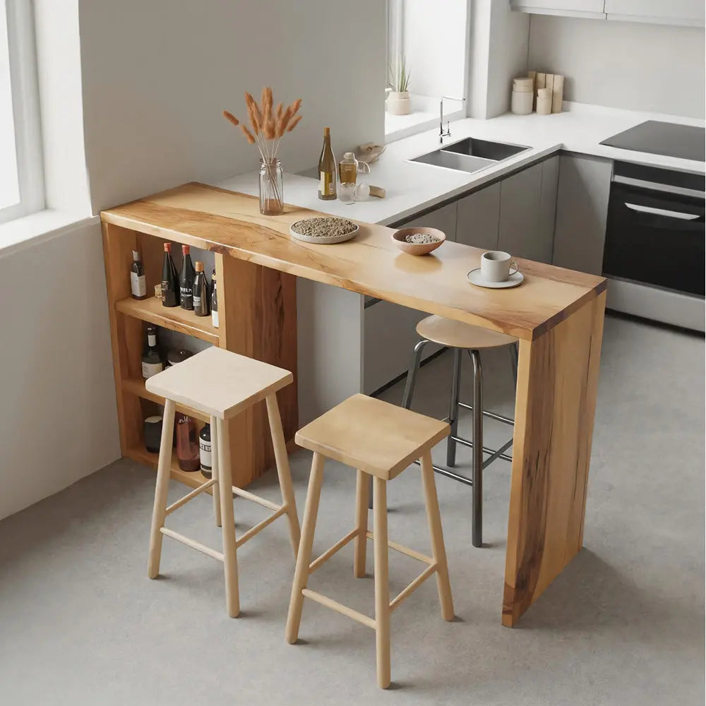 Compact Bar Table With Storage For Small Dining Area Kitchnce