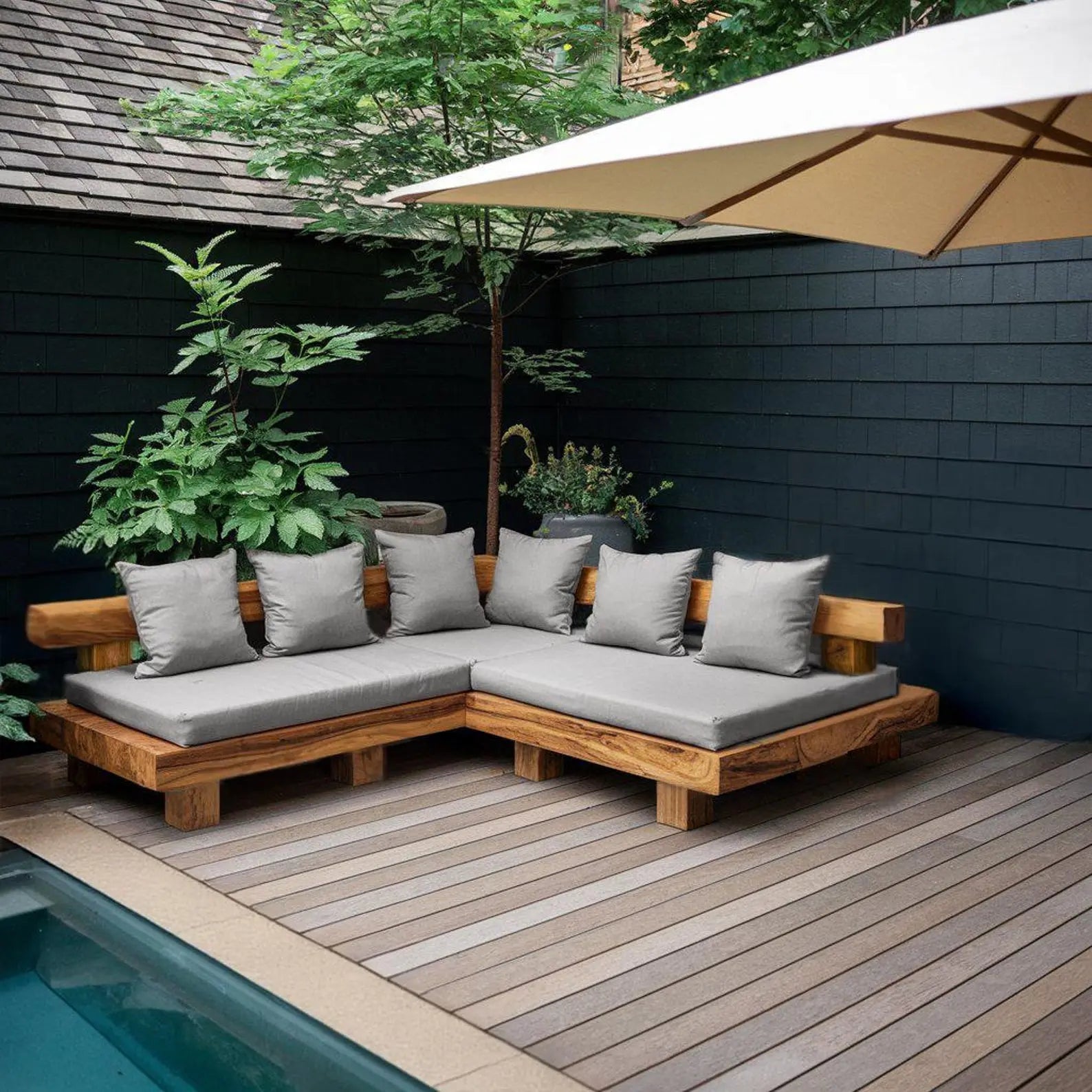Minimalist Outdoor Sofa Set For Patio Garden And Poolside Kitchnce