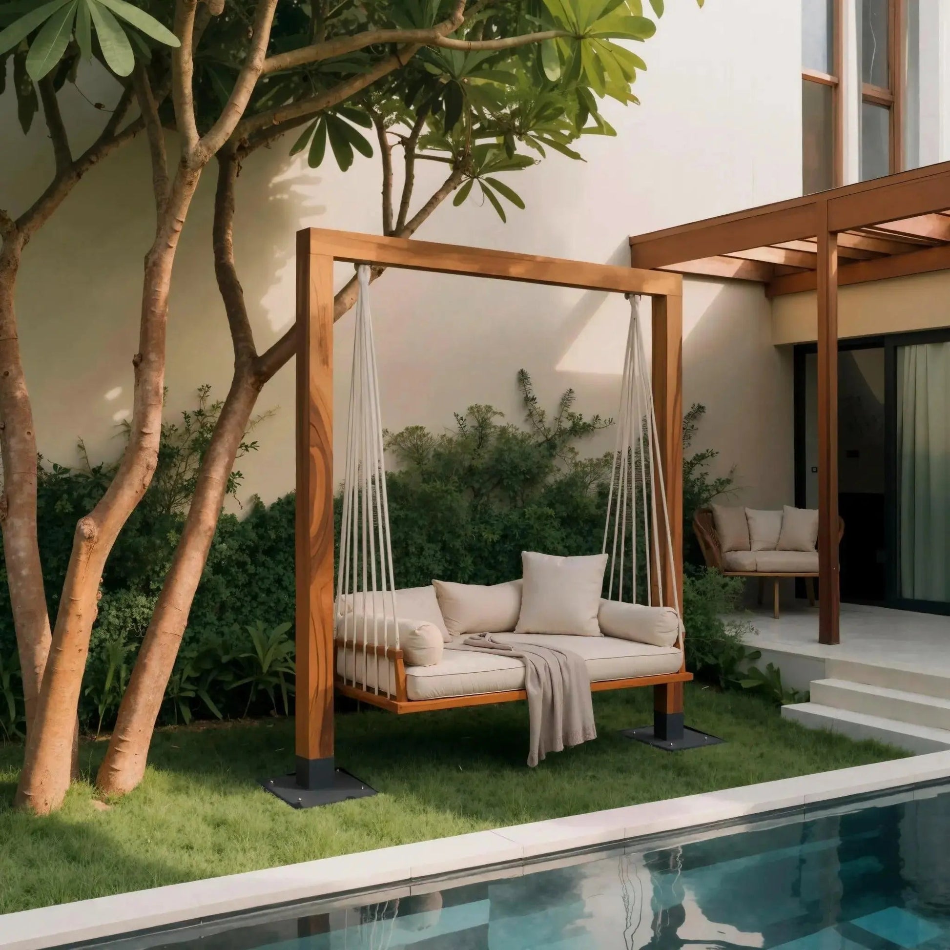 Modern Outdoor Daybed Swing For Poolside Or Garden Kitchnce