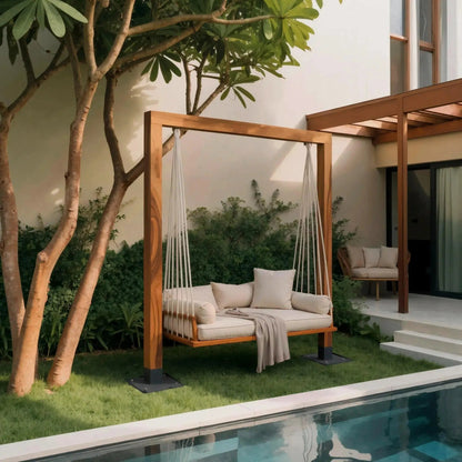 Modern Outdoor Daybed Swing For Poolside Or Garden Kitchnce